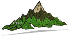 ein grüner Berg mit weißem Hintergrund und ein weißer Hintergrund mit einem grünen Berg und den darauf geschriebenen Worten „Genie“., moosbild, mooswand, moos pflanzen, moos, moos deko, moos art