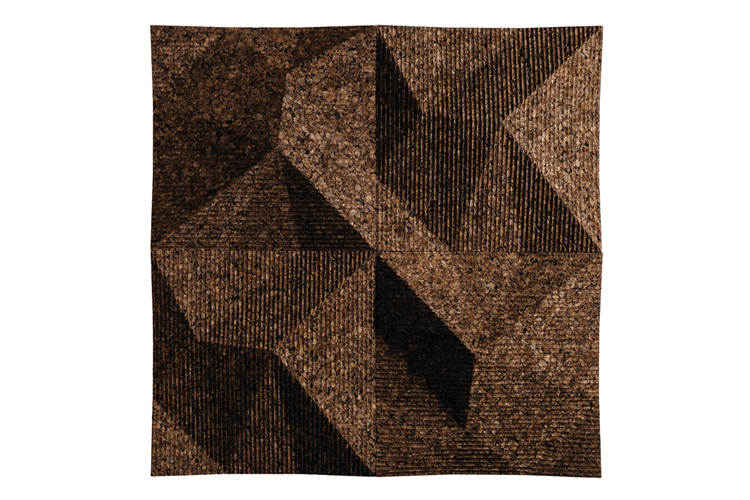 Ein braun-schwarzer Teppich mit einem Muster auf der Seite und einem weißen Hintergrund mit einem schwarz-braunen Design, moosbild, mooswand, moos pflanzen, moos, moos deko, moos art