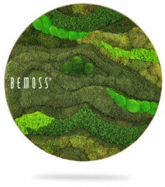 ein rundes Bild mit einer grünen Landschaft und den Worten, moosbild, mooswand, moos pflanzen, moos, moos deko, moos art